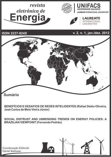 Revista Eletrônica de Energia: v. 2, n. 1, jan./dez. 2012